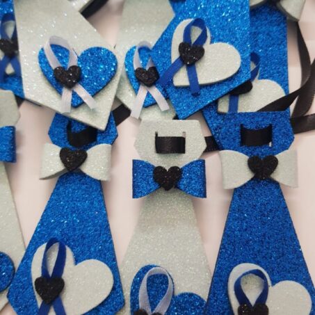 G44470 GRAVATA E.V.A NOVEMBRO AZUL - 10 UN