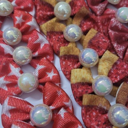 L5203 LAÇO GORG LUREX PEROLA - 30 UN