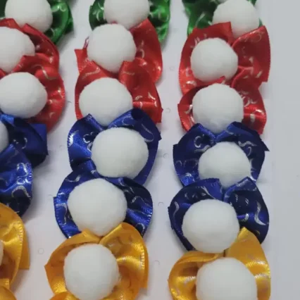 L5104 LAÇO FESTA C/POMPOM - 30 UN