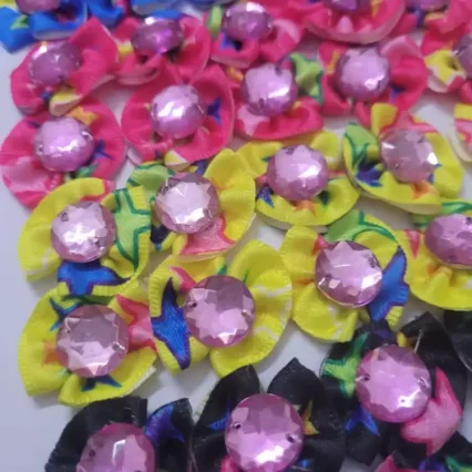 L12343 LACINHO ESTAMPA ESTRELA C/CRISTAL - 50 UN