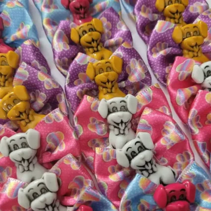 L10146 LAÇO ESTAMPADO COM CÃOZINHO - 30 UN