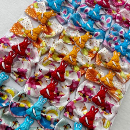 L7160 LAÇO ESTAMPADO C/COELHINHO - 30 UN