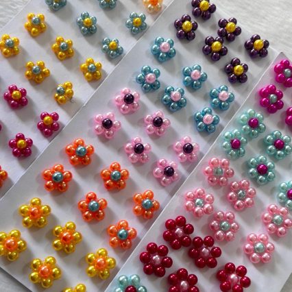 L08290 MINI FLOR PÉROLA C/LIGA - 30 UN