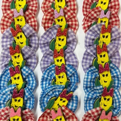 L3040 LAÇO XADREZ C/MILHO E.V.A - 30 UNID