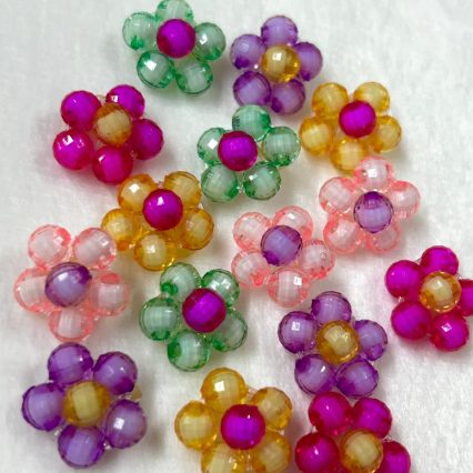 L08293 FLOR PÉROLA ACRÍLICA C/LIGA - 30 UN