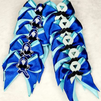 L44471 LAÇO DUPLO PONTAS NOVEMBRO AZUL - 10 UN