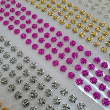 L19527 ADESIVO FLORZINHA PEROLADA - 1 CART