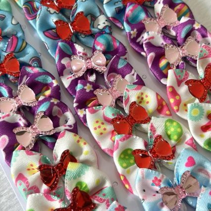 L7210 LAÇO ESTAMPA COELHINHO C/LAÇO CRISTAL - 30 U