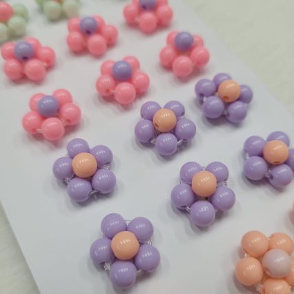 L08294 FLORZINHA DE PÉROLA LEITOSA C/LIGA - 30 UN