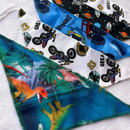 B136 BANDANA ESTAMPA KIDS - 10 UN