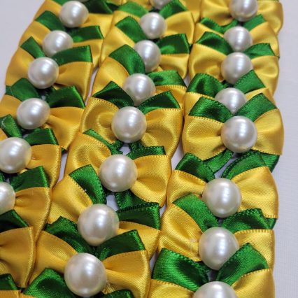 L930 LAÇO DUPLO VERDE E AMARELO - 30 UN