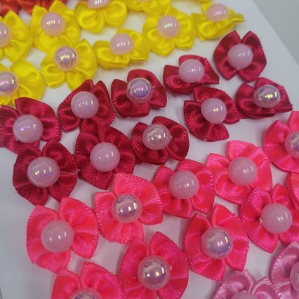 L1232 LACINHO C/PEROLA ROSA - 50 UN