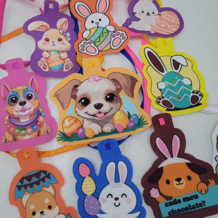 L724 GARGANTILHA ESTAMPA PÁSCOA - 10 UN