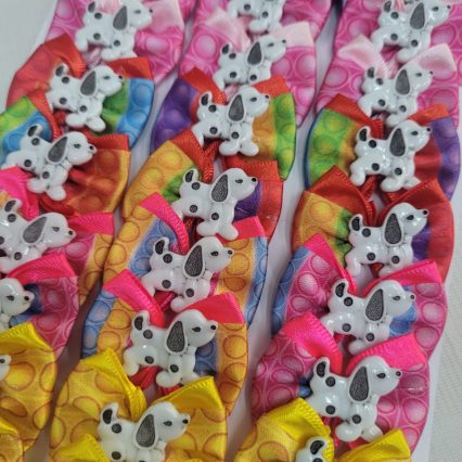 L10195 LAÇO DUPLO POA COLOR C/CÃOZINHO - 30 UN