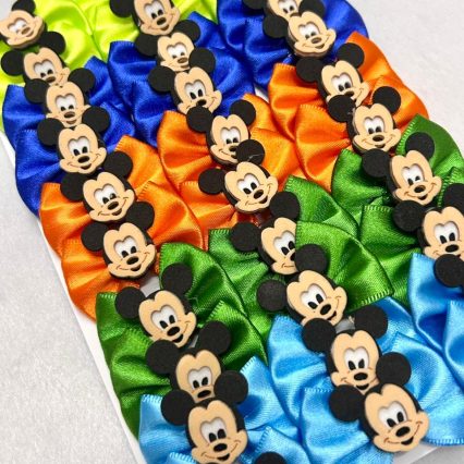 L10188 LAÇO EM CETIM C/MICKEY - 30 UN