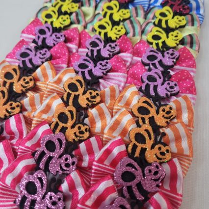 L11624 LAÇO ESTAMPADO C/ABELHINHA E.V.A - 30 UN