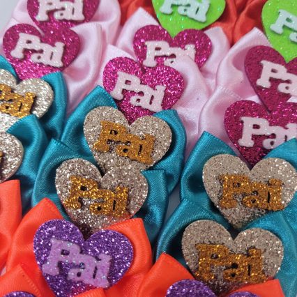 L11651 LAÇO CETIM PAPAI CORAÇÃO - 30 UN