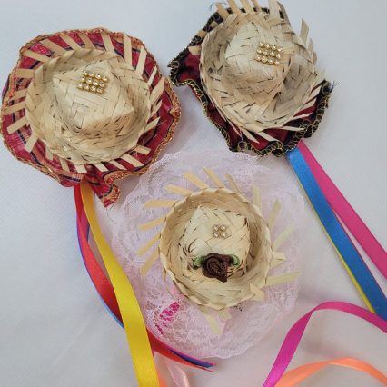 L3306 CHAPEU DE PALHA BICO DE PATO - 03 UN