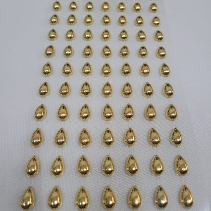 L19534 PIERCING/ADESIVO GOTA DOURADA - 01 CART