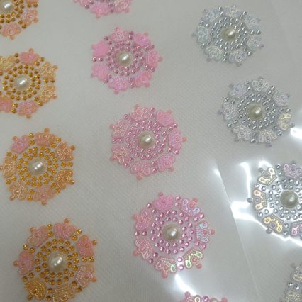 L19535 PIERCING/ADESIVO ROSA COROA - 1 CART