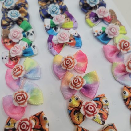 L10638 LACINHO ESTAMPADO C/FLORZINHA - 30 UN