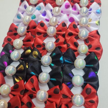 L11627 LAÇO POA FESTA C/PÉROLA - 30 UN