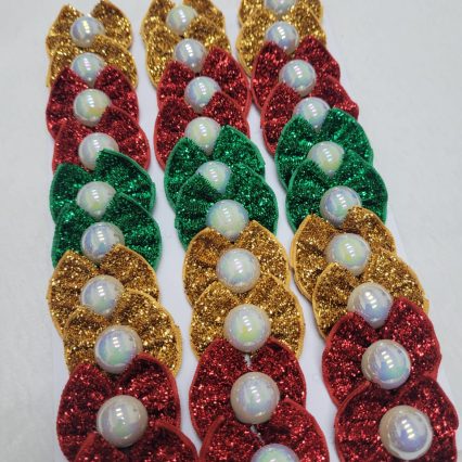 L5378 LAÇO BRILHOSO C/ PÉROLA - 30 UN