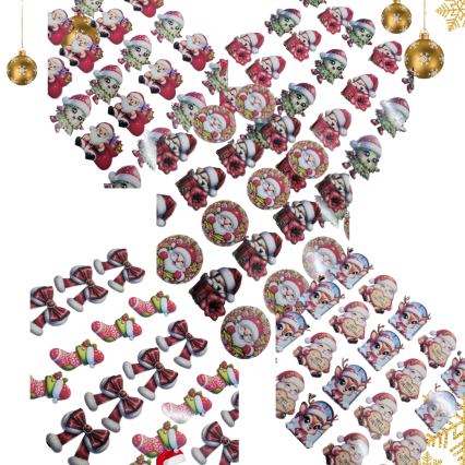 L500 ADESIVO NATALINO EM PAPER - 20 UN