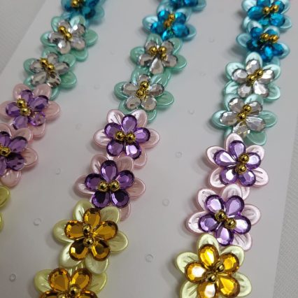 L08273 FLOR 6 PETALAS C/CRISTAL - 30 UN