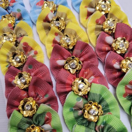 L5204 LAÇO GORG ESTAMPA NATAL - 30 UN