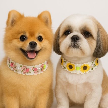 L1763 PASSA FITA FLORAL C/PÉROLA - 20 UN.