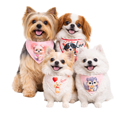 B4595 BANDANA PET LOVE - 10 UN