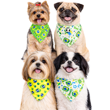 B903 BANDANAS DO BRASIL - COPA DO MUNDO - 10 UN