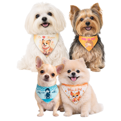 B458 BANDANAS DIA DAS MÃES - 10 UN